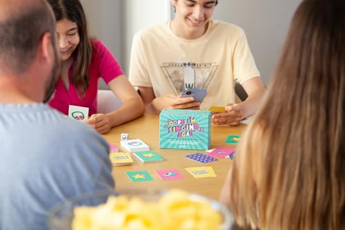 Hellofun! Music Board Games OOPS I`M Singing Againg | Musical Playing Cards Games | Family Games | Sing, Hum, Dance & Guess Songs | Game Night & Travel 4-12 Players | Ages 14+