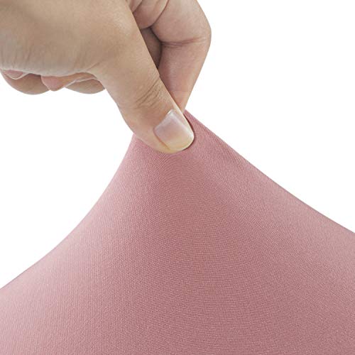 Peomeise 2PCS 6FT Spandex Table Cover Rectangular Stretch Spandex Tablecloth (Dusty Rose,6FT) - color: Dusty Pink, size: 72" x 30" 2Pack (Rectangular)