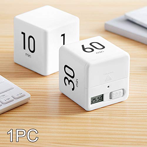 Cube Timer - 15-20-30-60Min for Time Management Kitchen & Workout Timer with Adjusted Volume for Time Management,Classroom,Workout, Kitchen,Cooking