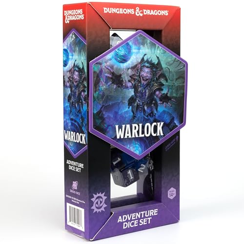 D&D Adventure Dice (Warlock Class: Red) - style: Warlock Class: Red