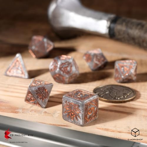 The Witcher Ornamented Dice Set: Geralt, Price of Neutrality by Q Workshop
