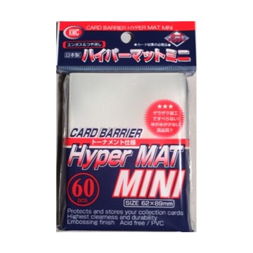 KMC Sleeves MHM1577 Deck Protectors Mini Hyper Clear, Pack - 60