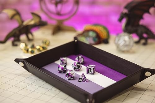 FanRoll Pride Dice Tray – Asexual - color: Asexual