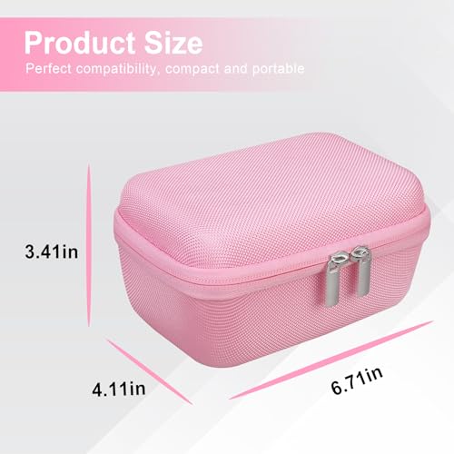 Canboc Carrying Case for Fujifilm X100VI/ X100V/ X100F/ X100S/ X-E5 Digital Camera, Zipper Mesh Pocket fit USB Cable, Pink (Case Only) - color: Pink