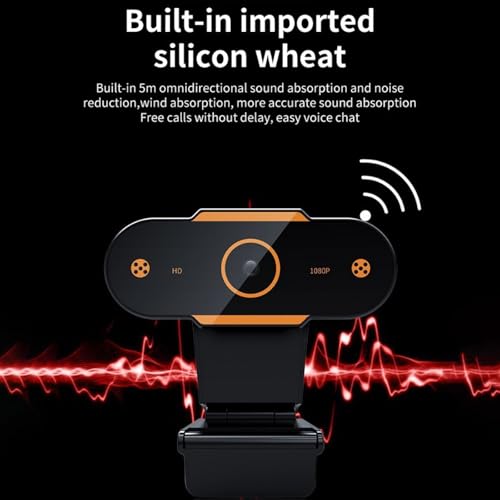 1080p HD Streaming Webcam with Microphone, USB PC Camera for Gaming & Desktop, 110° Wide Angle, Fast Auto Focus, Ideal for Video Calls & Live Streaming
