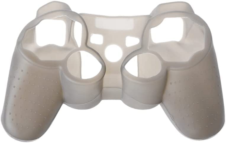 Silicone Case Soft Protective Skin Cover for PS3 Controller Gel Rubber Case Cover Replacement (Grey) - color: Grey