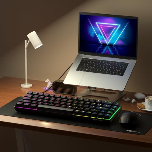 MageGee 60% Rapid Trigger Gaming Keyboard, Hall Effect Magnetic Switch, Actuation Point Adjustable, Hot Swappable RGB Backlit Wired Keyboard with Arrow Keys for Win/PC/MAC, Black - color: Black