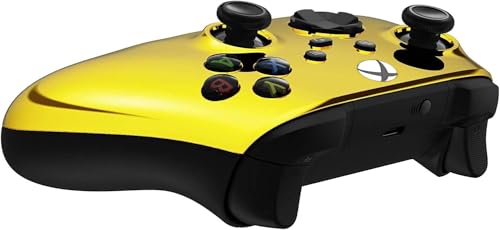 Custom Controllerzz Wireless Controller for Microsoft Xbox Series X/S & Xbox One - Custom Soft Touch Feel - Custom Xbox Series X/S Controller (X/S Gold) - color: X/S Gold