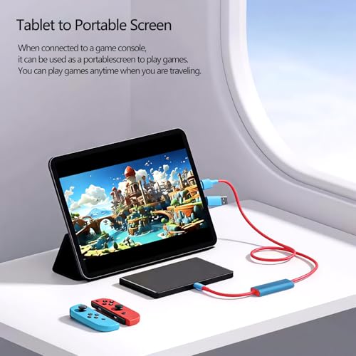 Capture Card USB C to USB-A/C 4K Video Capture Card USB 3.0, Supports 100W Fast Charging, Video Recording for Gaming, Streaming, Recording, Compatible with Switch, Steam Deck, iPad