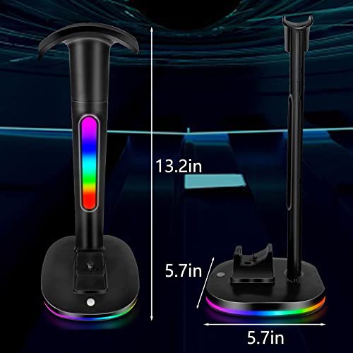 Controller Charger with RGB Headphone Stand & 6660mWh Battery for Xbox Series X|S/Elite 2/One/One X/One S/One Elite, XSX Controller Charger Station, Headset and Controller Holder with 2 USB Port - size: xbox Chager with Battery