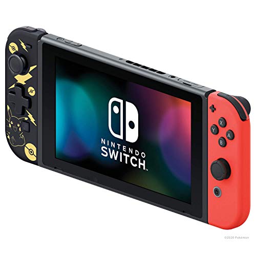 Hori Nintendo Switch D-Pad Controller (L) (Pokemon: Black & Gold Pikachu) By - Officially Licensed By Nintendo and the Pokemon Company International - Nintendo Switch - style: Black & Gold Pikachu