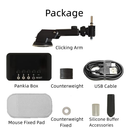 Pankia Box Physical Click Keyboard Auto Clicker Mouse Jigglier Simulated Finger Tapper Game Assistance Keep Computer Laptop Active - size: Full Keyboard Clicker