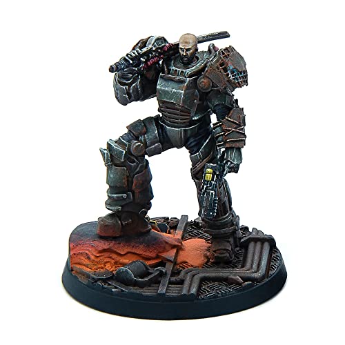 Modiphius Entertainment Fallout Wasteland Warfare: Raiders - The Forged - 6 Unpainted Resin Miniatures, Includes Scenic Bases, 32MM Scale Figures, Tabletop Roleplaying Game Minifigures - style: Forged