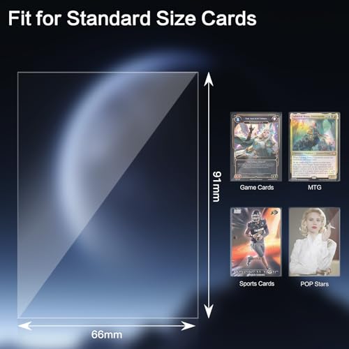 600/1200 Pcs Card Sleeves, MTG Card Sleeves for Standard Cards, Transparent Trading Cards Sleeves Fit for TCG, Baseball, Football Card, Sports Cards, Game Cardsnts Card Sleeves(1200PCS) - size: 1200PCS