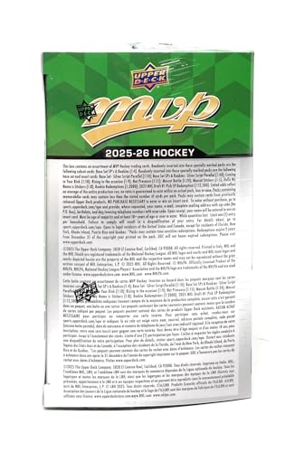 2025-26 Upper Deck MVP Hockey Blaster Box