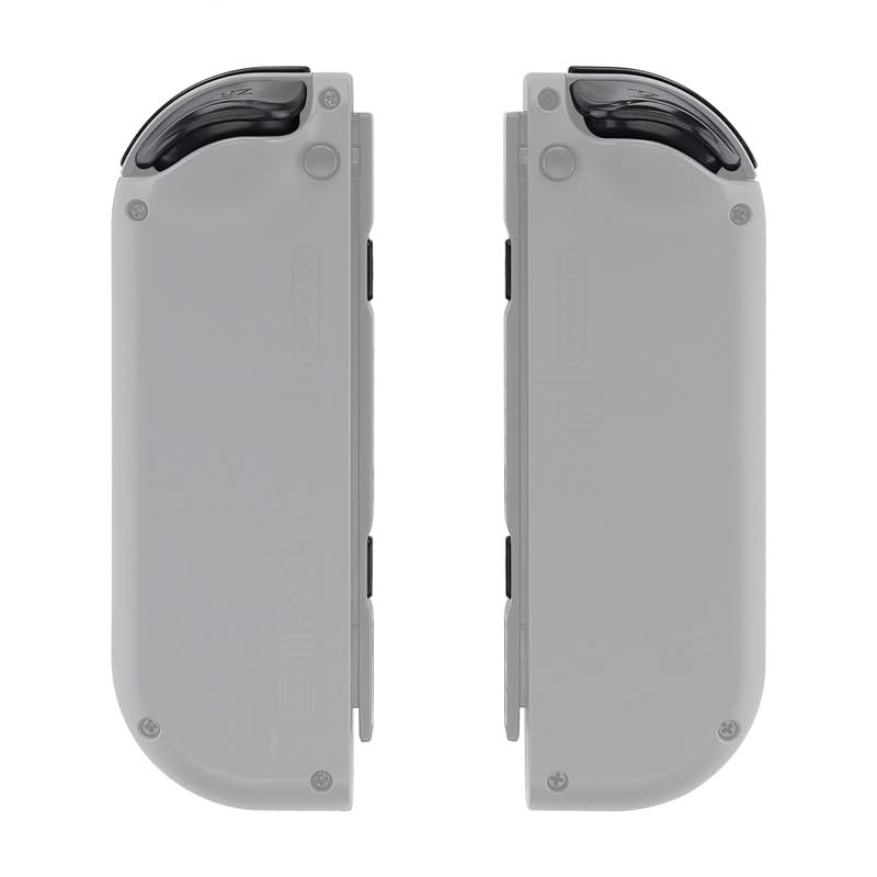 eXtremeRate DIY Full Set Buttons for Nintendo Switch & Switch OLED, Custom Replacement Buttons for JoyCon, ABXY Direction Keys SR SL L R ZR ZL + - Home Capture Trigger Buttons Springs - Black - color: Black