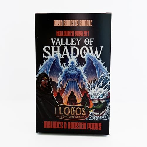 Logos Bible Trading Card Game - Valley of Shadow 2025 | 5 Booster Pack Booster Bundle | Cooperative Expandable/Collectible Card Game for Adults and Teens Ages 10+ | 1-4 Players