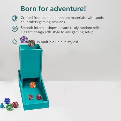 Foldable Mini Dice Tower for D&D, RPG & Tabletop Games Portable Dice Roller Design, Foldable Dice Storage Box Perfectly Fits Board Game Accessories and Gifts (Style 3) - style: style 3