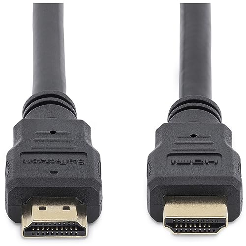 StarTech.com 5m High Speed HDMI Cable – Ultra HD 4k x 2k HDMI Cable – HDMI to HDMI M/M - 5 meter HDMI 1.4 Cable - Audio/Video Gold-Plated (HDMM5M),Black | 4K High Speed HDMI Cable with Ethernet, UHD Video, HDMI 1.4, for Monitors, Projectors, TVs & Display