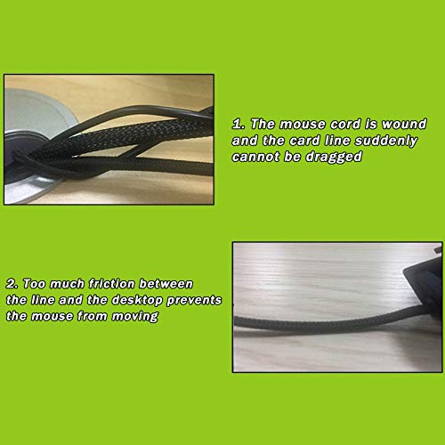 TWW Mouse Bungee, Aluminium Alloy Gaming Mouse Cable Cord Management System, Flexible Mouse Cable Holder Fixer for Esports Gaming