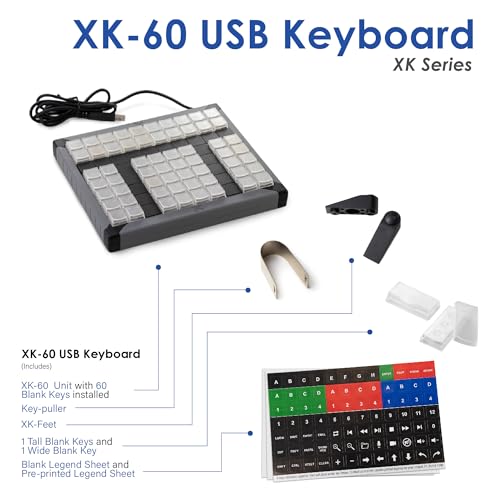 X-keys USB Programmable Keypads and Keyboards (60 Key, XK-60) - style: 60 Key