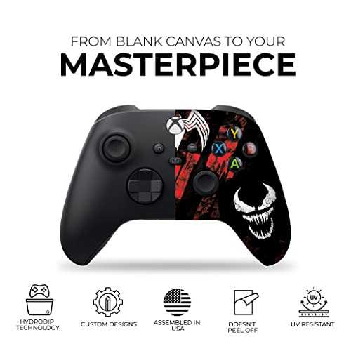 DreamController Carnagge Custom X-box Controller Wireless compatible with X-box One/Series X/S Proudly Customized in USA with Permanent HYDRO-DIP Printing(NOT JUST A SKIN) (MODDED) - color: Carnagge, size: Modded - Front & Back Print