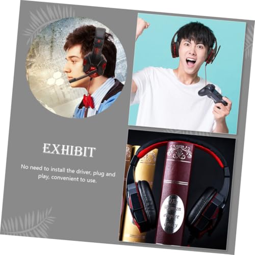 Wired Over-Ear Gaming Headset with Mic Noise Cancelling for Game Console and Travel Use