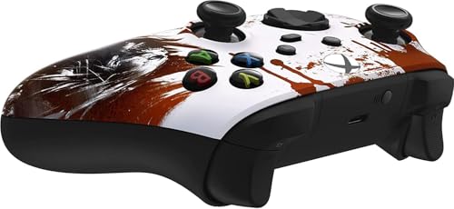Custom Controllerzz Wireless Controller for Microsoft Xbox Series X/S & Xbox One - Custom Soft Touch Feel - Custom Series X/S Controller (X/S Bloody Zombie) - color: X/S Bloody Zombie