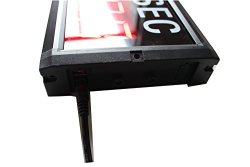 AZOOU 2.3-Inch 10 Digits Red LED Timer Countdown/Up Wall Mounted Clock with Days Hours Minutes Seconds