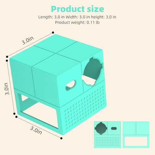 Silicone Protective Case for Nex Playground Console, Anti-Scratch Machine Cover with Precision Lens Cutout, Shockproof Sleeve for Active Home Gaming, Teal (1 Pack, Console Not Included)