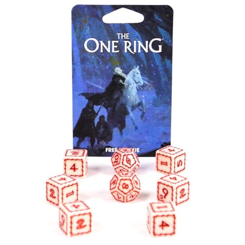 Impressions The One Ring RPG Dice Set, White - style: The One Ring Dice Set, White