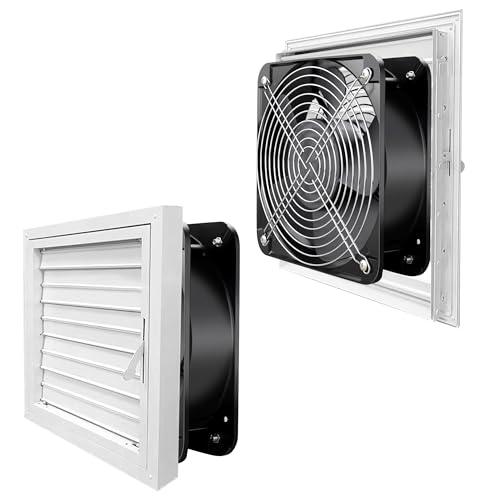 GDSTIME AXIAL 2060 Muffin Fan, 120V AC 200mm x 60mm High Airflow Dual Ball | 110V 115V, ON/OFF Switch, Heavy-duty Aluminum, 200x200x60mm, for Chicken Coop, Shed Cooling Ventilation, Freezer Replacement - size: 200x200x60mm