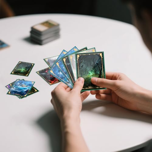 500 Count Card Sleeves, Matte Magic Card Sleeves, Smooth Shuffle & Tear Resistant, Fit for MTG, TCG, CCG (Dark Green) - color: Dark Green, size: 500 Pack