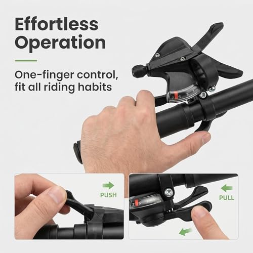SL-M315-7 Speed Bike Shifter, 7 Speed Right Thumb Gear Shifter | Bicycle Shift Lever MTB Mountain Bike Shifter Trigger Shifter Commuter Folding Hybrid Bike Gear Shifter - color: SL-M315-7R