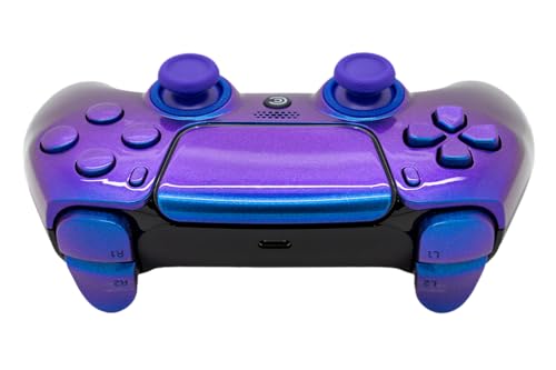 Custom Controllerzz Custom Wireless Controller Compatible with PS5 - Multiple Designs Available (Chameleon & Chameleon Inserts) - color: Chameleon & Chameleon Inserts