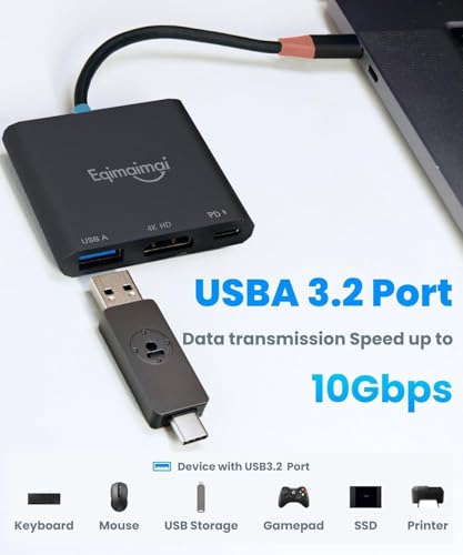 Switch 2 Dock Compatible for Nintendo Switch 2 V21 Docking Station with HDMI 2.1, 100w PD Port,USB-A Converter, Portable Steam Deck Compatible with NS1/2,Mac,MacBook,Laptops (Black) - color: Black