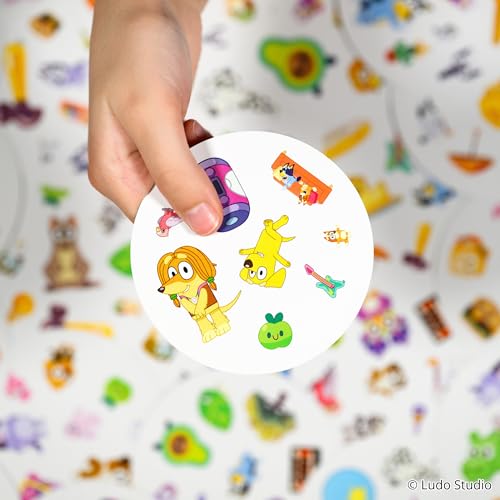 Asmodee Spot It! Bluey Card Game | Fast-Paced Matching Game Featuring Bluey & Friends, Fun for Family, Kids & Adults, Ages 4+, 2-8 Players, 15 Minute Playtime