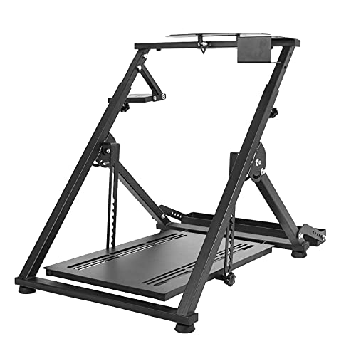 Marada X Frame Steering Wheel Stand Racing Sim Cockpit with Seat Slot | Easy Foldable Fit for Logitech G25 G27 G29 G920, for Thrustmaster T300 T248, for Fanatec, No Pedal & Shifter