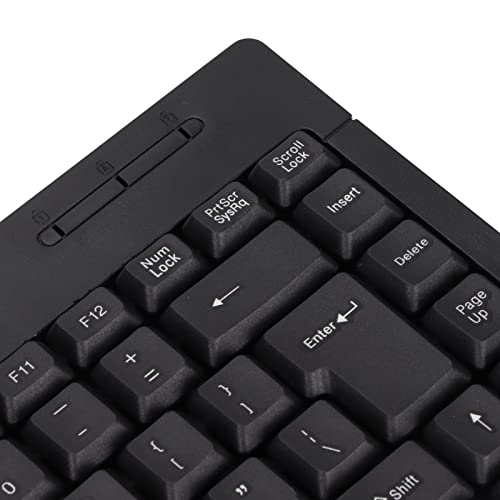 ASHATA Mechanical Gaming Keyboard, Compact 60 Percent Wired USB Keyboard with 95 Keys Hot Swappable Design for and Typists Black Arabic Layout
