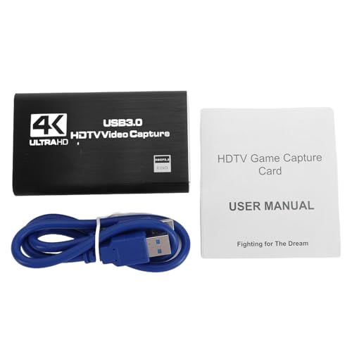 LICAEVEY 4K 60Hz HDMI Video Capture Card, USB 3.0 Audio Video Capture Device Full HD Recording Plug and Play for Game Live Streaming HDTV