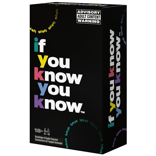 Spin Master Games, If You Know You Know IYKYK Card Game, Adult Party Game for Bachelorette Parties, College, Birthday, for Adults & Teens Ages 18+ - style: If You Know You Know