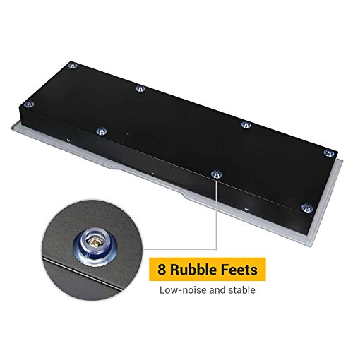 ARCADORA DIY Arcade Console Case Acrylic Panel Video Game Machine Box Replacement Case, Supports 8 Buttons, Home Cabinet 2 Players DIY Joystick Accessories Kit Empty Arcade Box