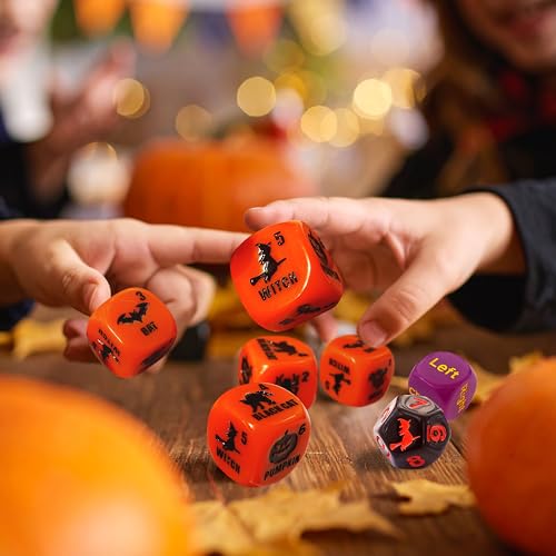 Ditch the Witch Dice Game for Ages 8+ – Fast-Paced Family Games with Custom 6 Sided Dice, Witch Counter, and Directional Play – Fun for 2-4 Players, Perfect for Gifting or Family Game Night