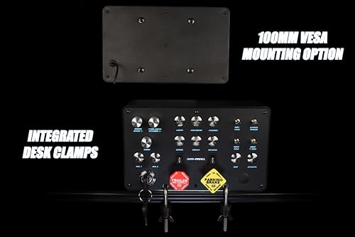 SIM-PANEL Classic 2 Button Box for ATS/ETS2 (American Truck Simulator/Euro Truck Simulator) (Classic Finish (Matte Black)) - style: Classic Finish (Matte Black)