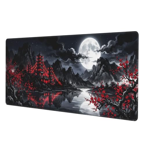 Extended Gaming Mouse Pad, Large Mouse Mat, XL Desk Pad for Keyboard and Mouse, Non-Slip Rubber Base & Stitched Edges for Gamer Office 31.5x11.8 in - color: 6