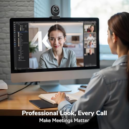 EMEET Piko+ (Piko Plus), World’s 1st Dual-Camera AI-Powered 4K Webcam, 1/2.55'' Sony Sensor, 3 Mics&3 Sound Modes, Panda Magnetic Privacy Cover, USB C-C&C-A, Ideal for Livestreamers - style: Piko Plus w/ Panda Privacy Cover