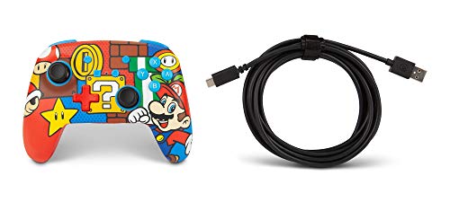 PowerA Enhanced Wireless Controller for Nintendo Switch/Switch 2 / Switch Lite/OLED Model - Mario Pop - Gamepad, game controller, Officially Licensed - color: Mario Pop