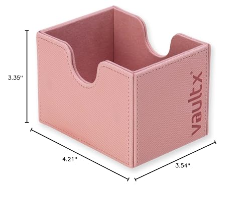 Vault X Sideloading Deck Box 100+ Sleeved Cards Exo-Tec (Pink) | Holds 100+ sleeved TCG cards. Padded side-loading deck box, secure magnetic lid, water-resistant Exo-Tec.