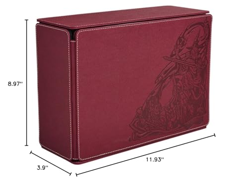 Dragon Shield RPG: Game Master Companion: Blood Red – Compatible with Official DND Spell Cards - 6 Foam Trays with Room for a Total of Over 40 Miniatures of Various Sizes