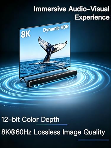 Avaoaa 16K HDMI Cable 2.2 96Gbps 1.6FT, Ultra High Speed Cable Support 8K/4K 240Hz 144Hz 120Hz 60Hz eARC HDR10+ HDCP2.3 HDMI Cord Compatible with PS5/Xbox/Switch 2/Roku TV/Mac Monitor Laptop Blu-ray - size: 1.6 ft(0.5M)